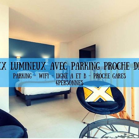 Duplex Coquet Avec Parking Proche Centre-Ville De Lyon 빌뢰르반 외부 사진